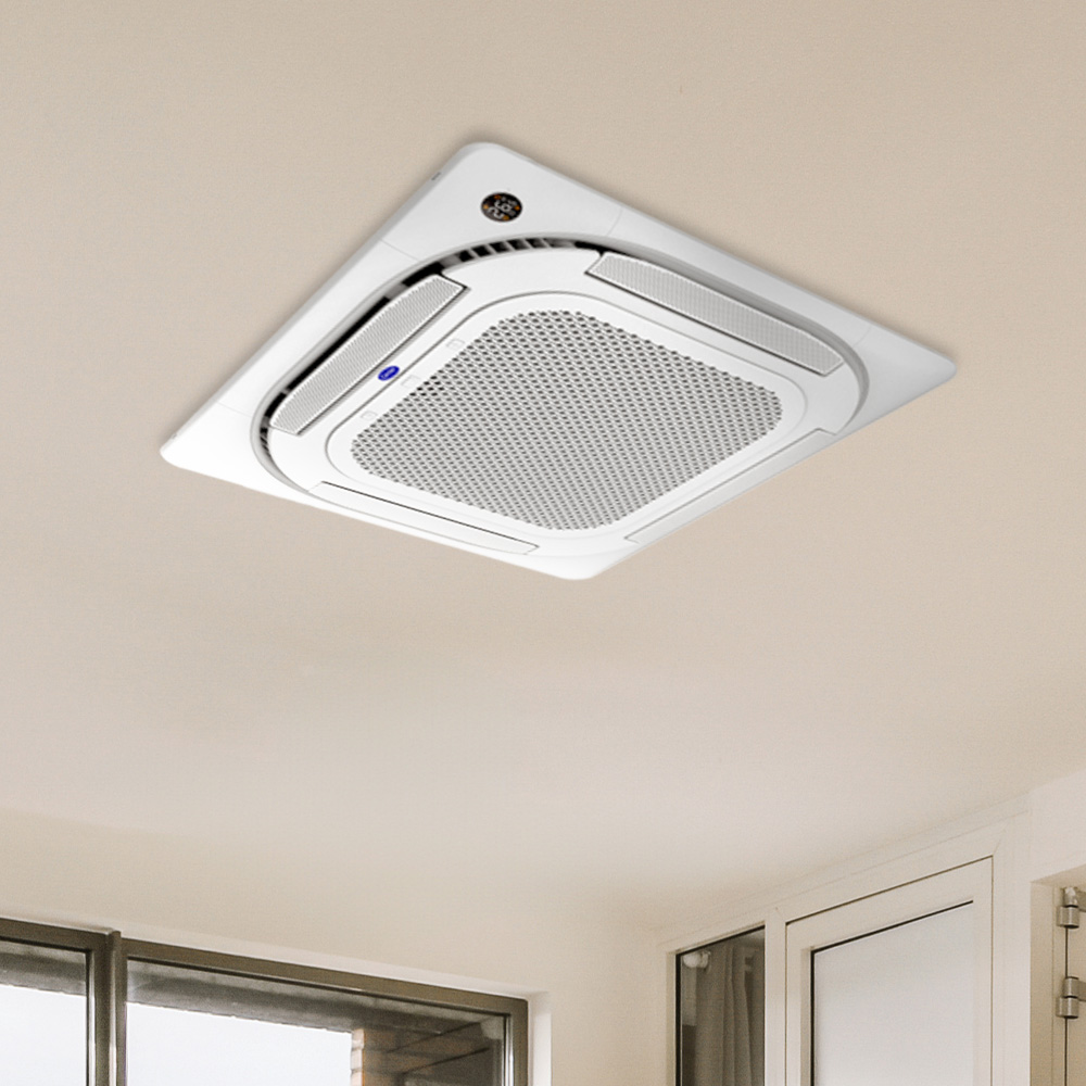 Ar Condicionado Split Cassete 4 Vias - Inverter R-32 - Carrier - 28.000 BTUs - Quente/Frio - 220V Monofásico