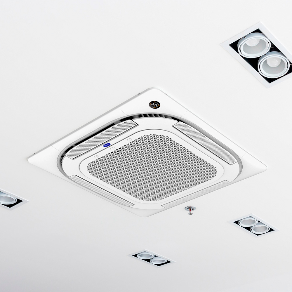 Ar Condicionado Split Cassete 4 Vias - Inverter R-32 - Carrier - Connect - 24.000 BTUs - Quente/Frio - 220V Monofásico