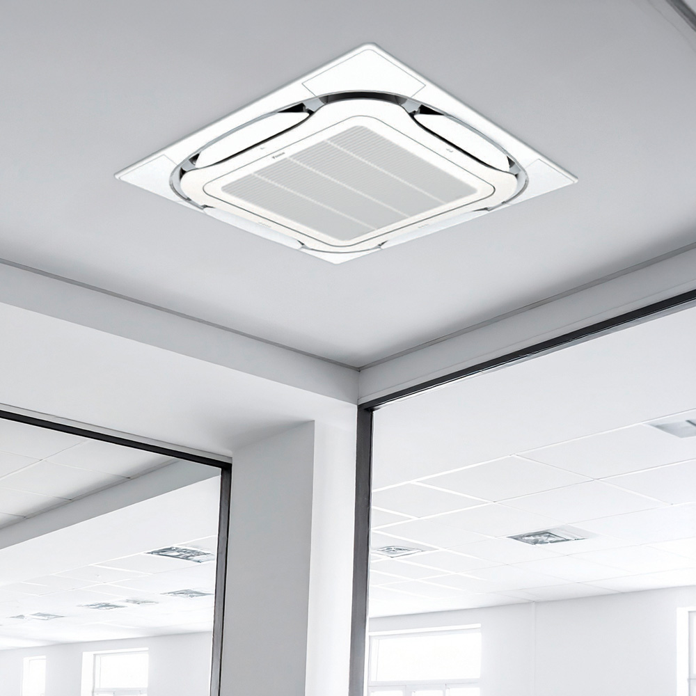 Ar Condicionado Split Cassete 4 Vias - Inverter R-32 - Daikin - Sky Air - 30.000 BTUs - Quente/Frio - 220V Monofásico