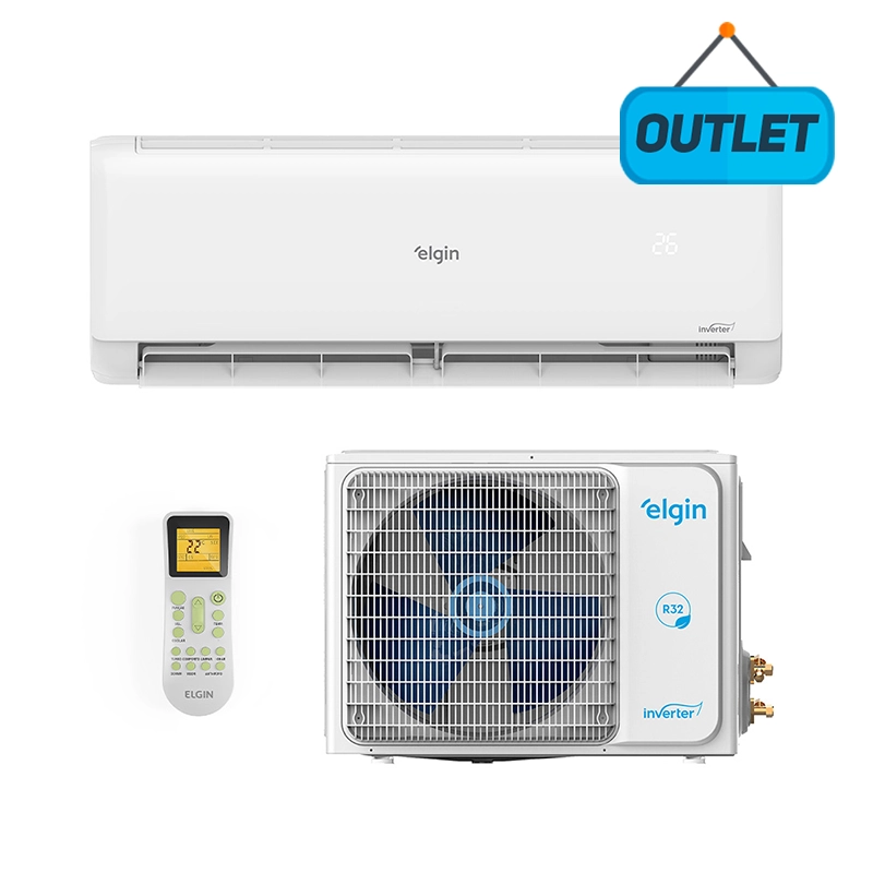 Ar Condicionado Split Hw Eco Inverter II Wifi R-32 Elgin 12000 Btus Frio 220V 45HJFI12C2WB - OUTLET