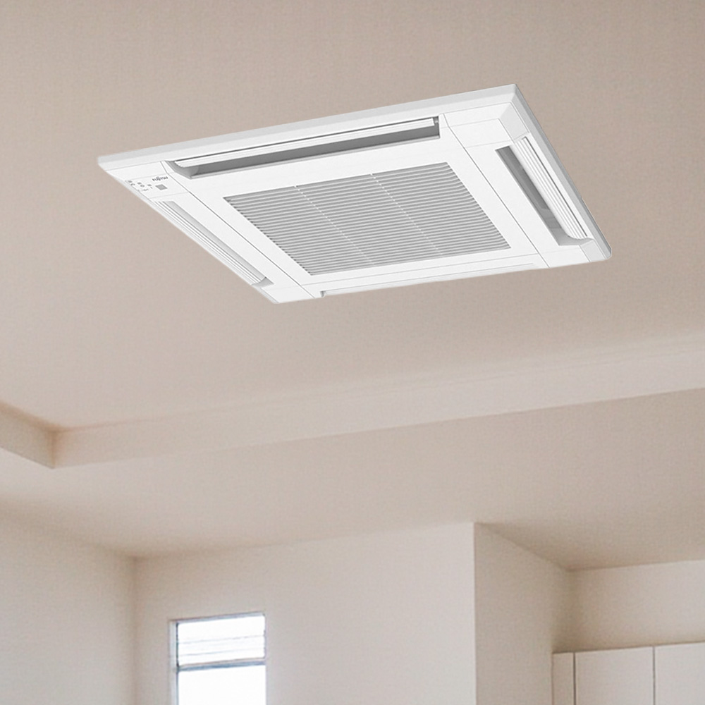 Ar Condicionado Split Cassete 4 Vias - Inverter R-32 - Fujitsu Airstage - 24.000 BTUs - Quente/Frio - 220V Monofásico