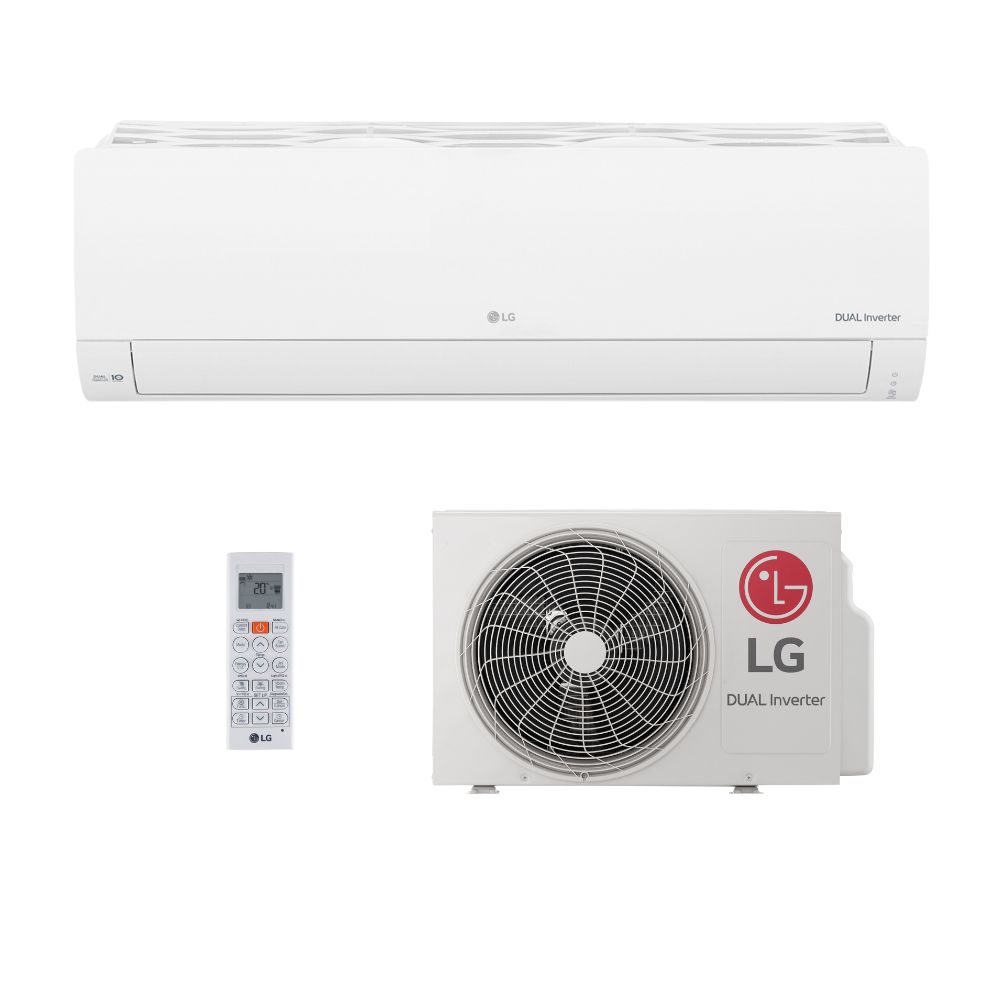 Ar Condicionado Split Hi Wall - Inverter R-32 - LG - Dual Inverter Compact - 9.000 BTUs - Frio - 220V Monofásico