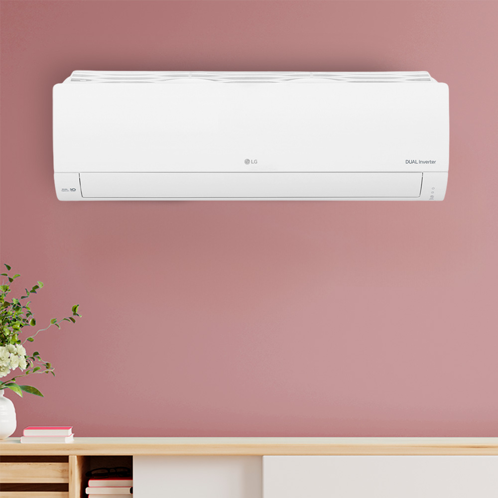 Ar Condicionado Split Hi Wall - Inverter R-32 - LG - Dual Inverter Compact + AI - 11.000 BTUs - Frio - 220V