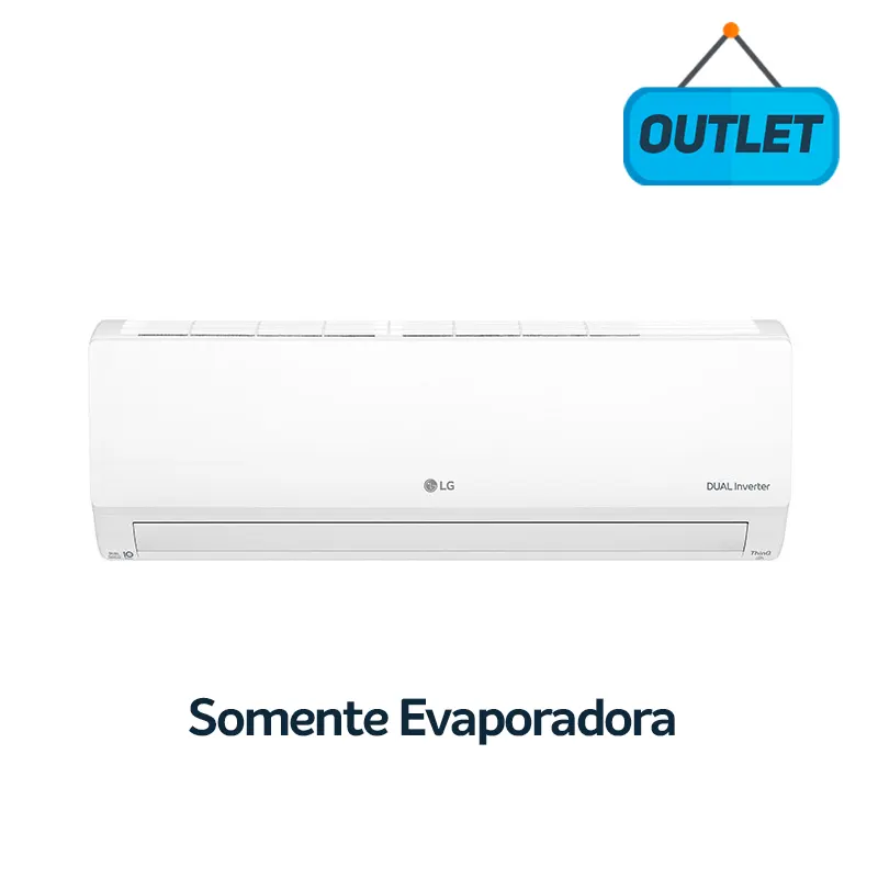 Evaporadora Split Hw Lg Dual Voice Inverter 9.000 Btus Q/f 220v Monofásico S4NW09WA51A.EB2GAMZ