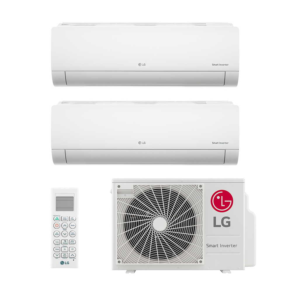 Ar Condicionado Multi Split Inverter LG 18.000 BTUs (2 Evap 9.000) Quente/Frio 220V Monofásico