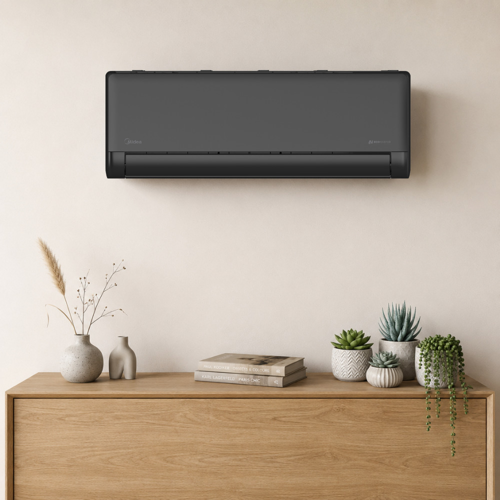 Ar Condicionado Split Hi Wall - Inverter R-32 - Midea - AI Ecomaster Black - 12.000 BTUs - Quente/Frio - 220V Monofásico