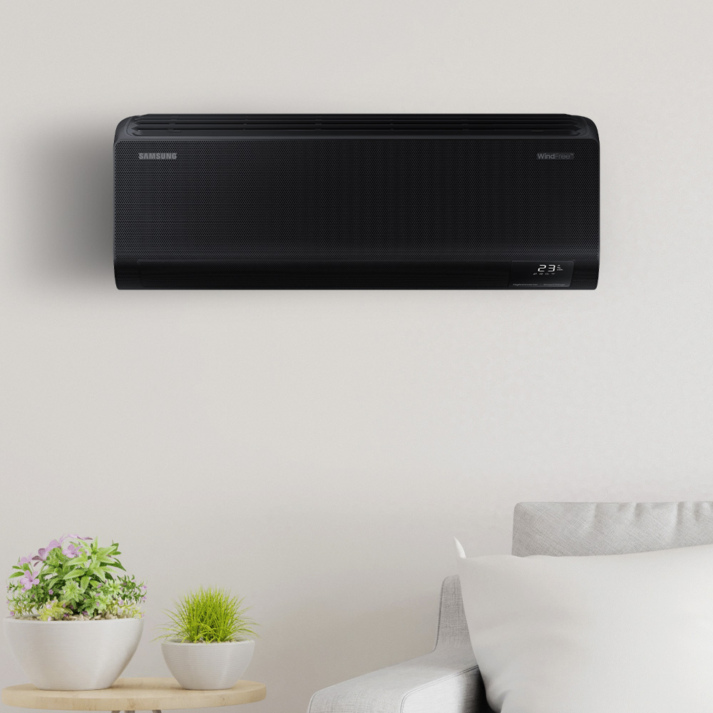 Ar Condicionado Split Hi Wall - Inverter R-32 - Samsung - WindFree AI Black Edition - 24.000 BTUs - Quente/Frio - 220V - Monofásico 