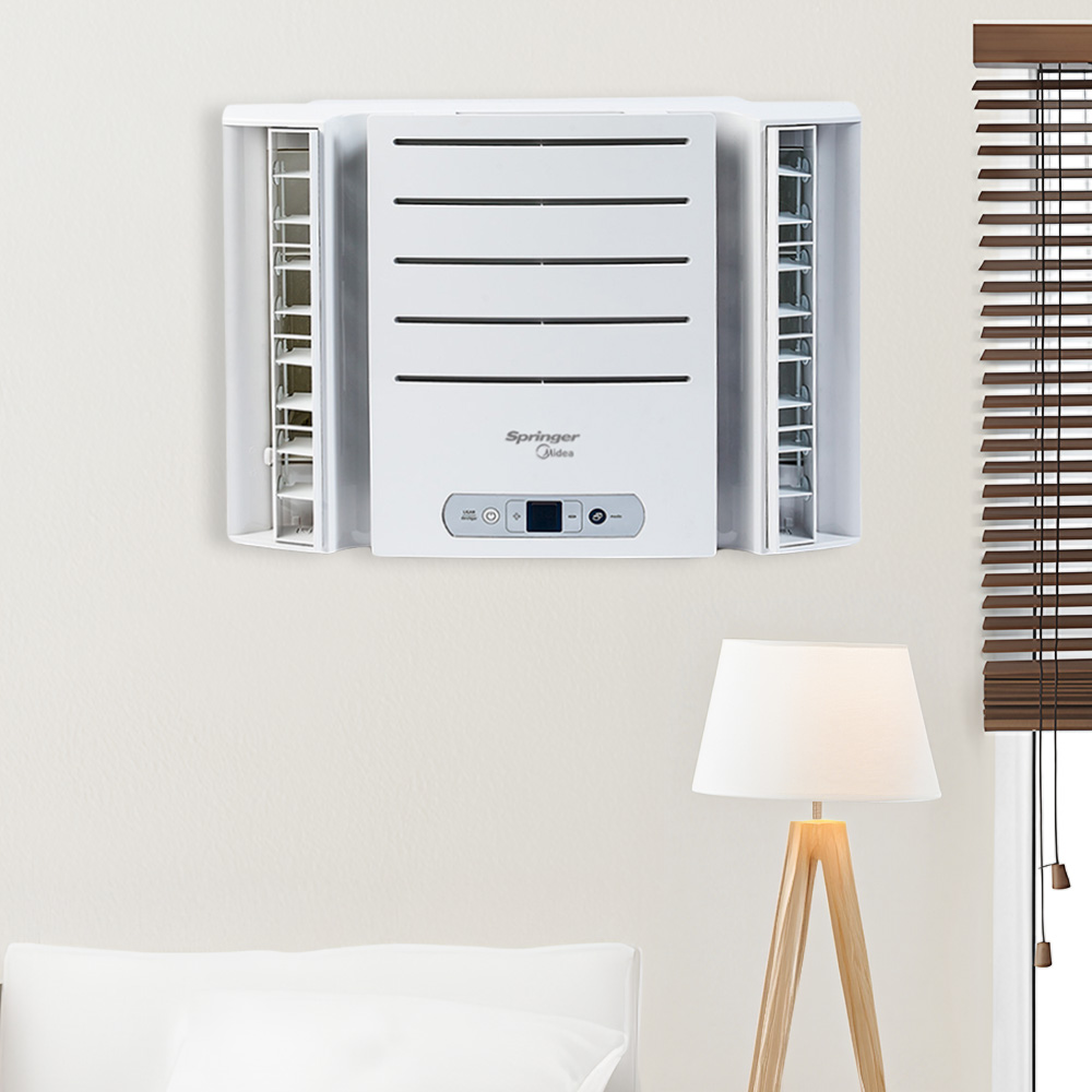 Ar Condicionado Janela - Eletrônico - Springer Midea - 7.500 BTUs - Frio - 127V Monofásico Ar Condicionado Janela - Eletrônico - Springer Midea - 7.500 BTUs - Frio - 127V Monofásico