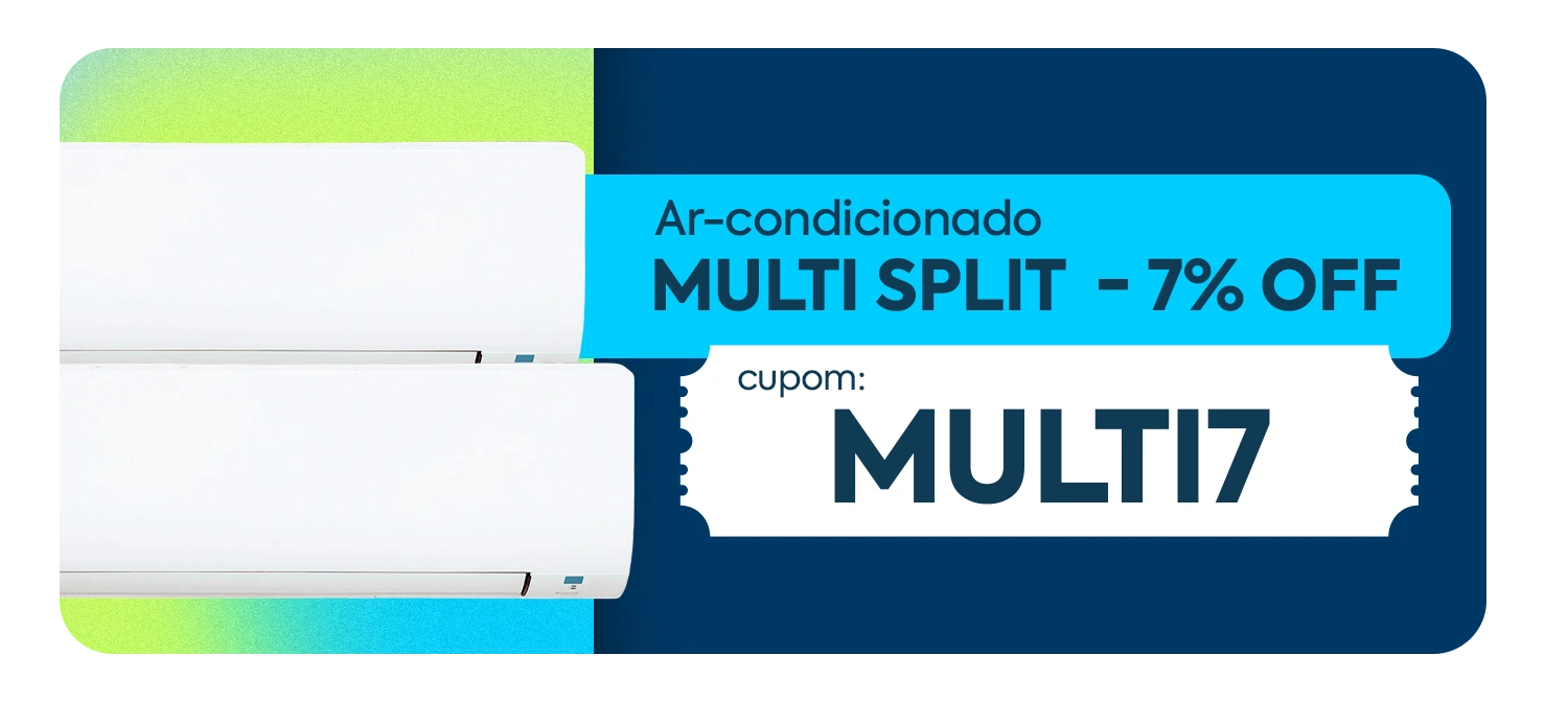 cupom de desconto em ar-condicionado multi split
