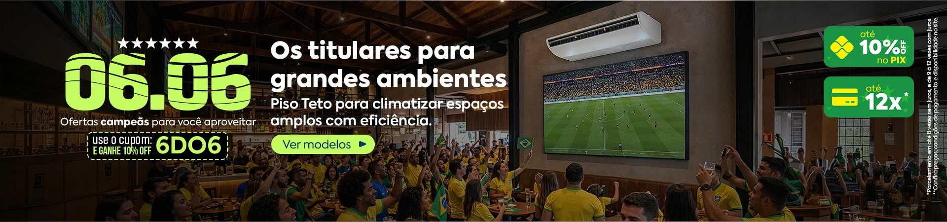 Ar-condicionado Piso Teto em promoção