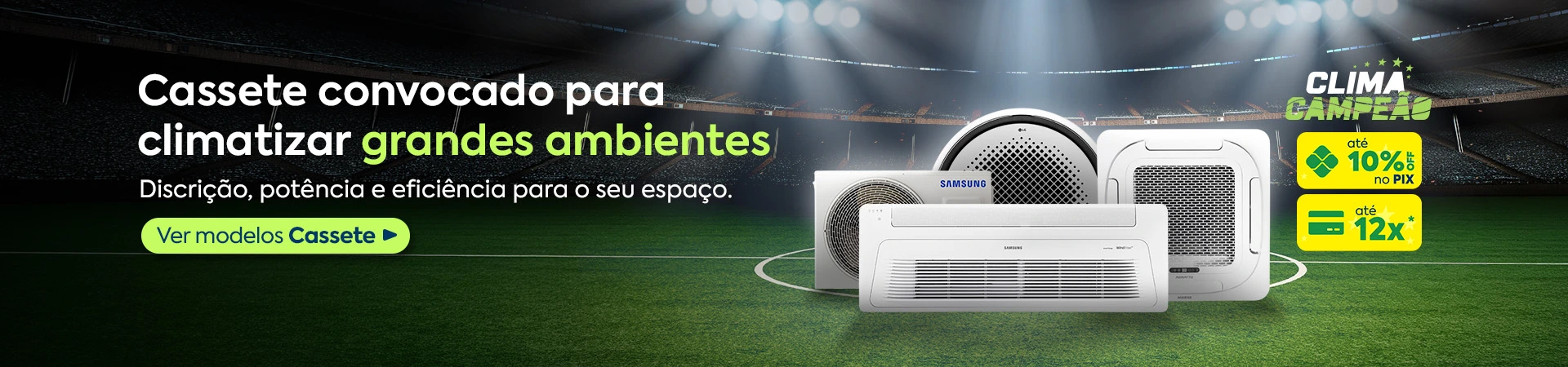 Ar-condicionado cassete em promoção
