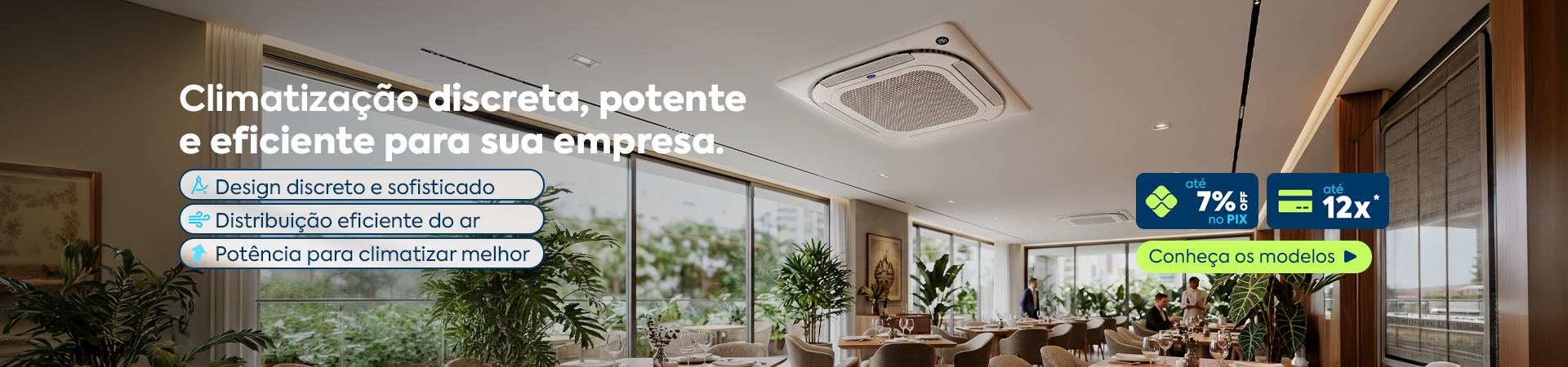 Ar-condicionado Piso Teto em promoção