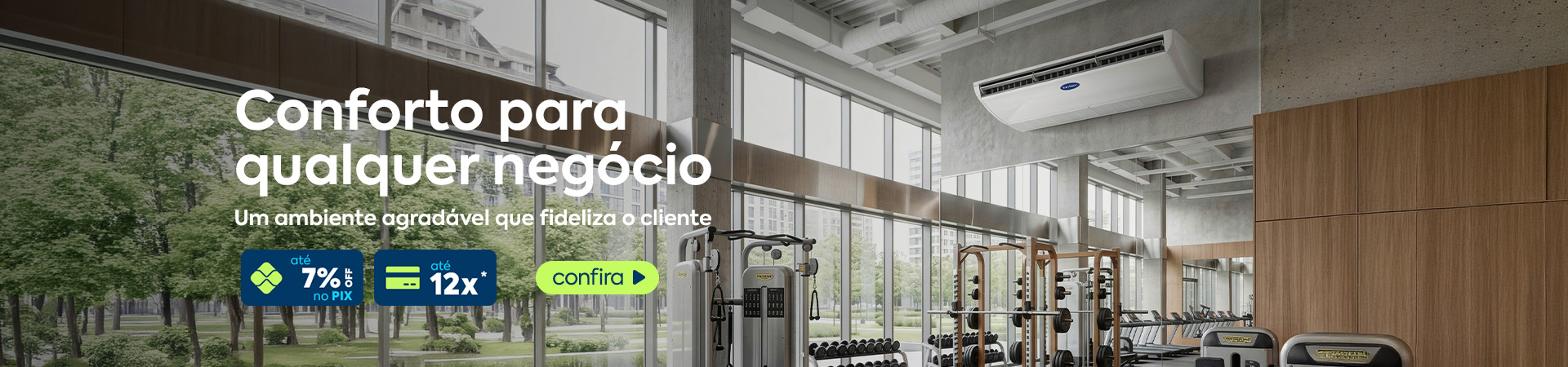 Ar-condicionado Cassete e Piso Teto