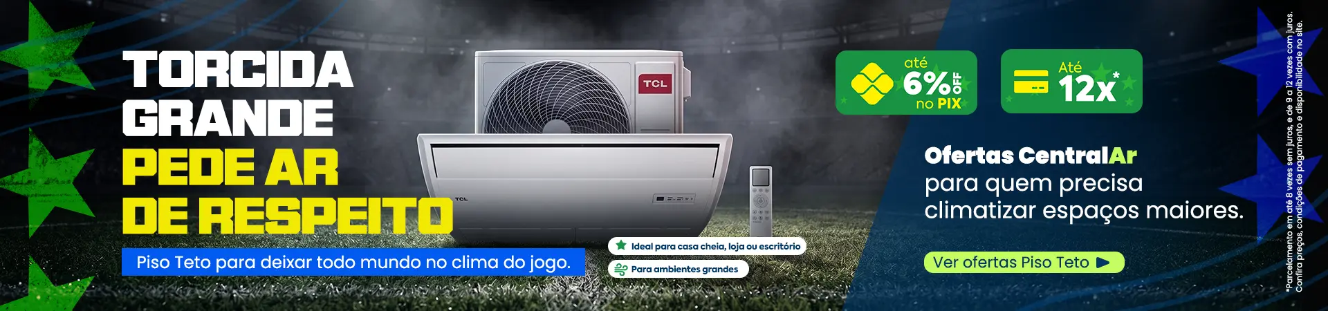 Ar-condicionado Cassete e Piso Teto