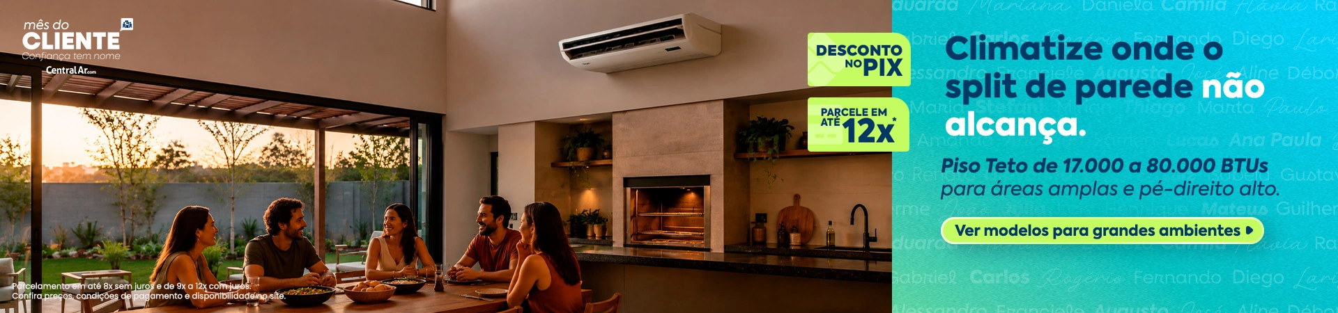 Ar-condicionado Piso Teto em promoção