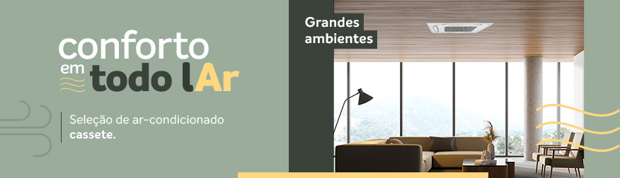 ar condicionado cassete para grandes ambientes