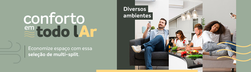 ar condicionado para climatizar vários ambientes durante seu home office na pandemia